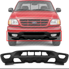 Front Bumper Lower Valance Panel Textured with Fog Light & Tow Hook Holes Direct picture