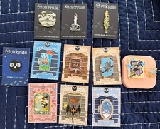Owlcrate Exclusive Pins Lot Of 11 With Cards picture