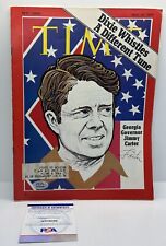 Jimmy Carter Signed 1st Time Magazine Issue 1971 Dixie Whistles POTUS PSA COA picture