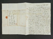 1847 antique STAMPLESS 10 COVER LETTER frankfort me JOHN B KEMPTON mariner ship picture