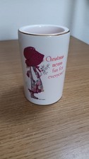 Vintage Holly Hobbie Votive Candle Holder Unused picture