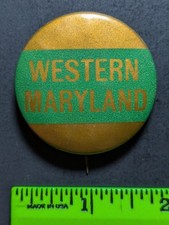Vintage Western Maryland College University Pinback Pin picture