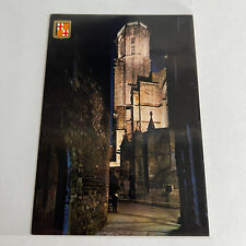 Barcelona Gothic Quarter at Night Postcard picture