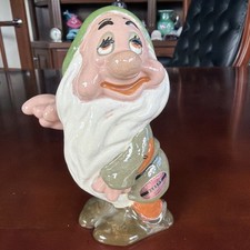 1946 Walt Disney Sleepy Dwarf Porcelain Figure-American Pottery Ex Cond Sticker picture