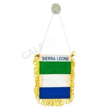 Sierra Leone Flag Mini Banner / Double Sided Mini Sierra Leone Car Window Flag picture