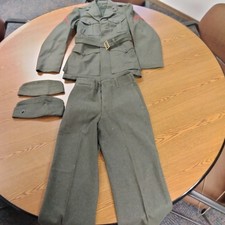 WWII USMC Winter Service Alpha Uniform Grouping Named R.C. Cooley Coat Pants... picture