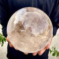 6.15LB Natural White Crystal Clear Quartz Crystal Sphere Ball Healing Meditation picture