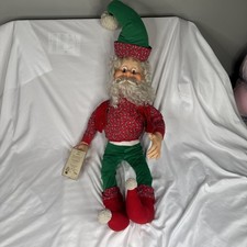Sandi Zimnicki 1993 Enesco Vintage Santa 36'' Stuffed Elf w/ Cert. of Adoption picture
