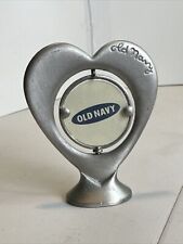 Old Navy Small Heart Shaped Metal Vintage Picture Frame 3” T 2.75” Wide picture