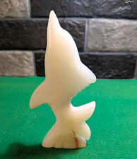 Vintage Onyx Stone Dolphin Ornament  picture