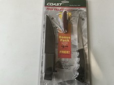 COAST FISHING FILLET KNIFE W/ Sheath and Bonus 17 Function Swiss Style Knife picture