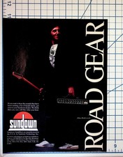 Allan Holdsworth Sundown Amplifiers Vintage 80s Magazine Ad Guitar Gear picture