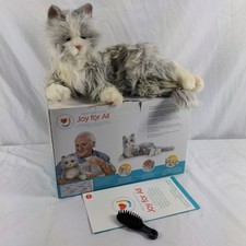 Ageless Innovation Joy For All Companion Pets Grey White Cat Interactive Tested picture