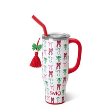 Swig Life 30oz Mega Mug, 30 oz Tumbler with Handle and Straw, 30 Ounces, Red picture