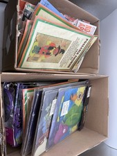 Large Bulk Vintage Lot of Halloween Two Boxes Full Crafting Toys Collectable New picture