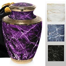 Marble Elegance Purple Cremation Urn Cremation Urns Adult Urns for Human Ashes picture