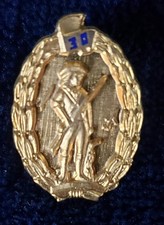 VINTAGE ANTAYA US NATIONAL GUARD MINUTEMEN 3OTH YEAR SERVICE PIN GOLD 1/20-12K G picture
