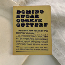 Vintage Domino Sugar Cookie Cutters Recipe Booklet Ephemera 1960s Advertising picture