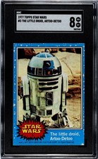 1977 Topps Star Wars The Little Droid Artoo-Detoo #3 R2-D2 Rookie RC SGC 8 NM-MT picture
