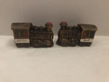 Vintage Steamtown Train Salt & Pepper Shakers Made In Japan  picture