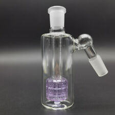 14mm 45 Degree Glass Ash Catcher 45° For Hookah Water Pipe Ash Catcher Purple US picture