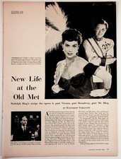1950s New Life Old Met Rudolph Bing Opera Magazine Article Ads Ephemera picture