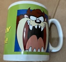 Vintage Looney Tunes Taz Tasmanian Devil Coffee Mug 1998 Warner Bros -oversized picture