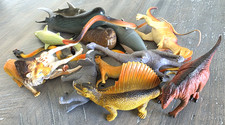 Huge Vintage 1990s-2000s Animal Lot Safari, Dinosaur, Sea Animals Whales, Zoo picture