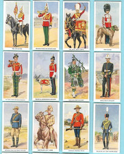 1939 GODFREY PHILLIPS SOLDIERS OF THE KING 36 DIFFERENT TOBACCO CARD SET picture