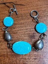 Vintage Southwestern Sterling Silver  Turquoise Bracelet picture