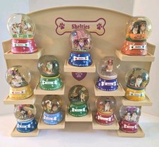 Willabee & Ward Gary Patterson Shelties Dog Snow Globe Holiday Collection W&W picture