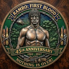 Rambo First Blood 45th Anniversary Coin 1982-2027 Sylvester Stallone Medal picture