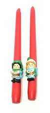 Christmas The Littlest Drummers 2 Taper Candles From Avon 1982 picture