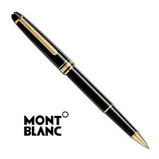 New Montblanc  Pen Gold Coated Black Rollerball 163 Luxury Savings picture