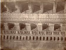 Italie, Siena, Palazzo Celsi Pollini di Baldassarre Peruzzi, Vintage Cornicione  picture