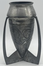 Antique Archibald Knox for Liberty & Co Pewter Rocket Vase 0226 Art Nouveau Bomb picture