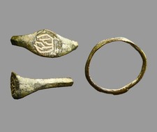 Old Testament Antiquity Ancient Judaean Paleo-Hebrew Signet Ring Artifact w/COA picture