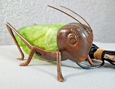 Andrea by Sadek Tin Chi  Brass Grasshopper Cricket Table Lamp Night Light RARE picture