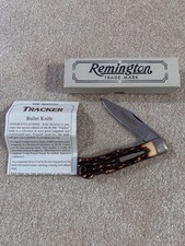 Vintage 1990 Remington R1306 Tracker Bullet knife. Original bix with paperwork. picture