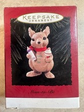 Vintage 1996 Mom To Be Hallmark Keepsake Christmas Ornament Kangaroo Baby Gift picture