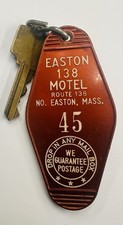 Easton 138 Motel Route 138 No. Easton, Massachusetts Hotel Room Key #45 Fob picture