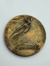 RARE Austrian Aero Club Meet at Vienna June 1912 K.K. Österr Commemorative Metal picture