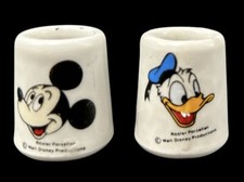 Vtg Walt Disney Prod. Rozler Porcelain W Germany Mickey Donald Mini Candleholder picture