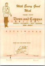 Town & Campus With Every Good Wish Union Vintage Large Matchbook Cover TML2-4 picture