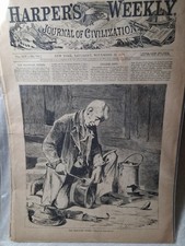 Harpers Weekly New York 11/26/1870 The Traveling Tinker picture
