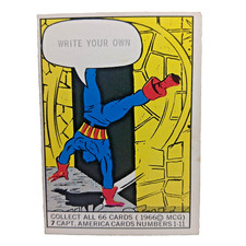 Vintage 1966 Donrusa Marvel Super Heros Captain America #7 Key Spider-Man Piece picture
