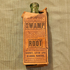 Dr. Kilmer Swamp-Root Kidney Liver & Bladder MedicineBottle w/ Box 1906 TMdate picture