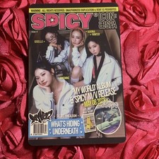 AESPA SPICY Edition Kpop Girl Photo Card Group Spicy Pink picture