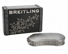 Breitling Metal MiniBic Lighter Sleeve Holder w/ Breitling Presentation Box picture