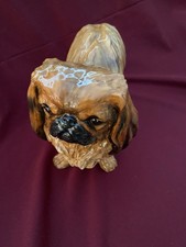 RARE LARGE VINTAGE PEKINGESE Royal Doulton Dog Figurine HN1010 - Standing- 6.5